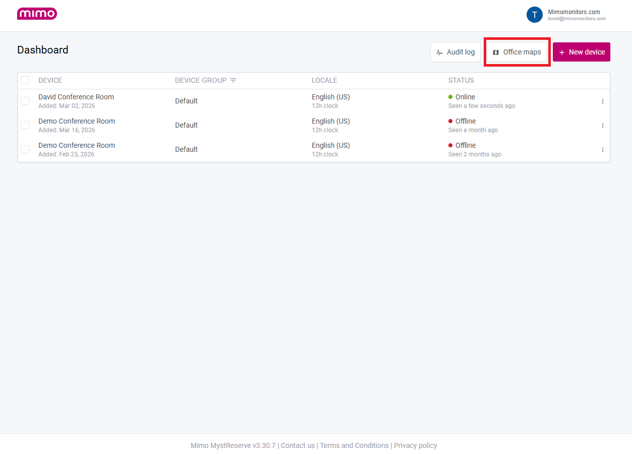 Office maps - Mimo Docs